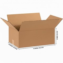 Bundle of 25 Georgia-Pacific 15x10x6 Corrugated Shipping Boxes. 44 ECT! New!