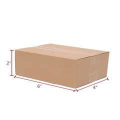 100 Corrugated Carton Boxes Mailing Packing Shipping Box Cardboard Paper 6x4x2