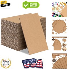 50 Pack Corrugated Cardboard Sheets Flat Hard Cardboard Inserts Back to Schoo…