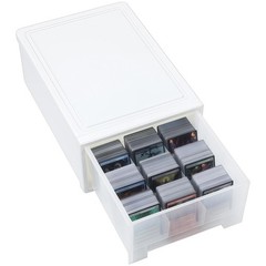 2400-Capacity Trading Card Storage Box with Drawer, Plastic Stackable Organiz…