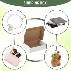 Elegant 7x5x2 Shipping Box Set of 3 – Eco-Friendly Corrugated Cardboard