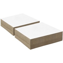 , 50 Pack 8×8 Corrugated Cardboard Sheets Cardboard Inserts Flat Cardboard La…