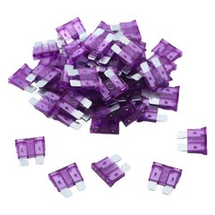 100 Pack Auto Fuses 3 AMP ATC/ATO Standard Regular Fuse Blade 3A Car Truck Bo…
