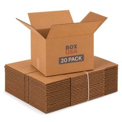 Durable Corrugated Moving Boxes 20-Pack