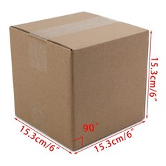 25 PCS Shipping Boxes 6x6x6 Inch Small Corrugated Cardboard