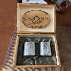 9 PCS 8X5X4 6X4X3 4X2.3X2.3 Inch Unfinished Wooden Box, Small Wood Box with Hing