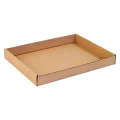 BOX USA Storage Trays 15L x 12W x 1.75H, 50-Pack | Corrugated Cardboard Box Tray