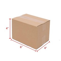 100 6x4x4 Cardboard Packing Mailing Moving Shipping Boxes Corrugated Boxes NEW