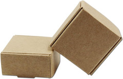 1.45X1.45X0.78 Inch Mini Brown Aircraft Cardboard Jewellery Boxes Square Gift Wr