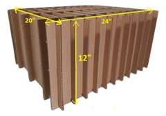 Universal Picture Frame Painting Mirror Shipping & Storage Box Partition Set