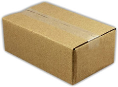 6 X 4 X 3 Inch Single Wall Rectangular Corrugated Cardboard Shipping Carton Pack