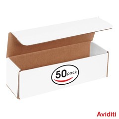 USA White Corrugated Cardboard Mailing Boxes, 11 1/2″ x 3 1/2″ x 3 1/2″, Pack…
