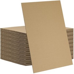 50 Pack 11×17 In Brown 1/8 In Thick Chipboard Corrugated Cardboard Sheets