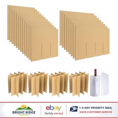 Glassware Packing Kits with Foam Pouches and Corrugated Box Dividers Included