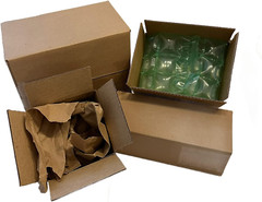 Set of 100 6x6x6 Cardboard Paper Mailing Boxes for Packing and Shipping”