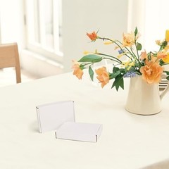 6x4x1 Shipping Boxes Set of 100, White Small Corrugated Cardboard Box, Mailer…