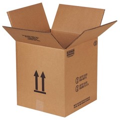 GRAINGER APPROVED 55VM40 PK 10 Shipping Box,12 1/8×12 1/8×13 9/16 in 55VM40