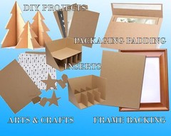 Corrugated Cardboard Sheets 4mm – 3/16″ Small Sizes, Arts and Crafts & Packaging