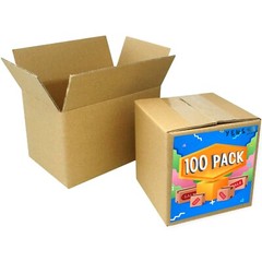100pcs-8x6x4 Cardboard Paper Boxes Mailing Packing Shipping Box-Economic Grade