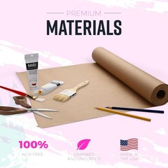 Brown Kraft Paper Roll 36″ x 1200″ 100 ft Made in USA Ideal Gift Wrapping