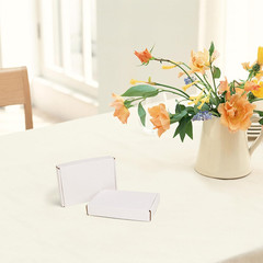 HORLIMER 6x4x1 Shipping Boxes Set of 100 White Corrugated Cardboard Mailer Box