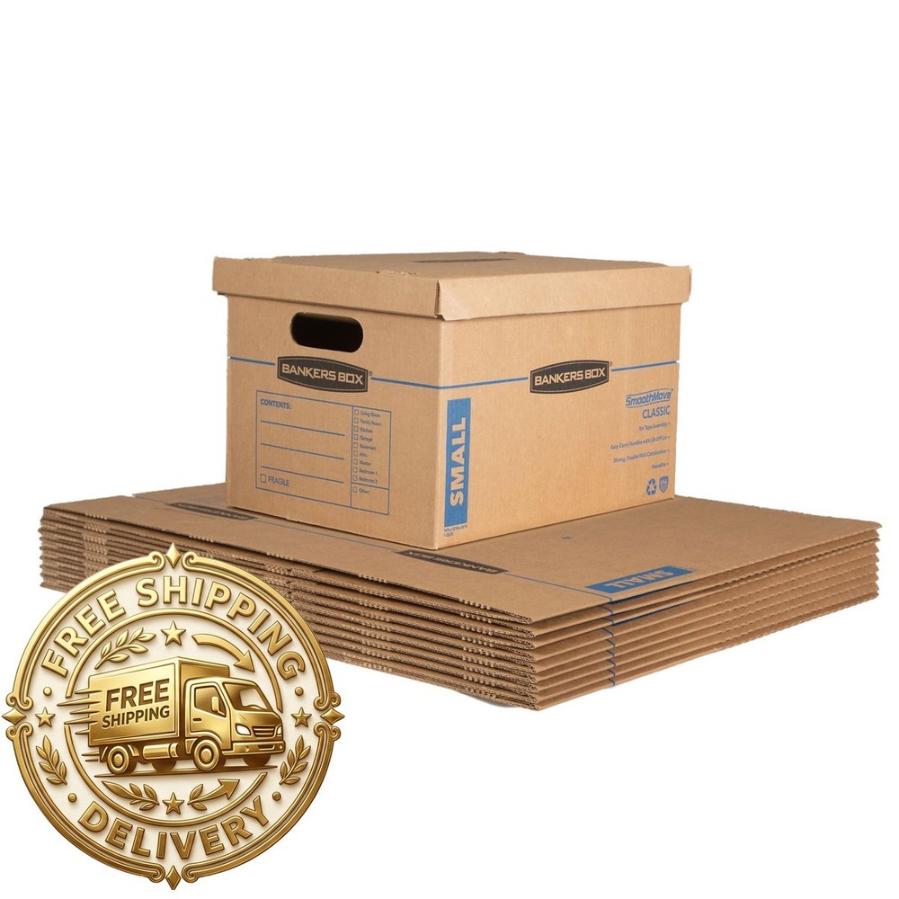 Bankers Box Small Classic Moving Box 10 Pack 15x12x10in 7714901