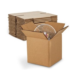 MT Products Brown Corrugated Cardboard Shipping Boxes 7″ x 7″ x 7″ – Pack of 10