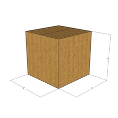 20 9x9x9 Kraft Brown Corrugated Shipping Boxes Multi-Depth 48 ECT Double-Wall