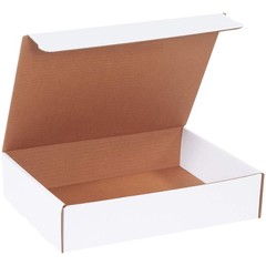 BOX USA BML13103 Literature Mailers, 13 x 10 x 3, White (Pack of 50)
