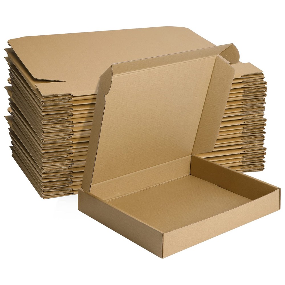 13x10x2 Inches Shipping Boxes Pack of 25, Small Corrugated Cardboard Box for …