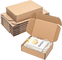 7x5x2 Inches Shipping Boxes 25 Pack Corrugated Cardboard Brown Box | Small Kraft