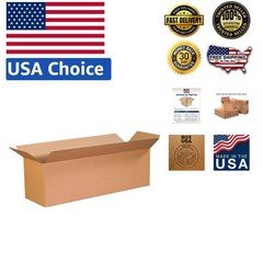 26x8x8 Long Corrugated Shipping Boxes – Pack of 25, Eco-Friendly Kraft Material