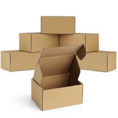 Famagic 12 Pack 6x4x3 Inch Small Shipping Boxes – Brown Corrugated Cardboard …