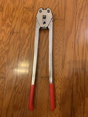 YBICO C3016 Plastic (poly)3/4” Strapping Searler, 18” Long Handle w/ red sleeves