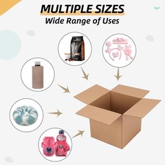 6x6x6 Inches Corrugated Cardboard Shipping Boxes – Perfect for Moving & Mailing