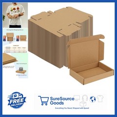 Recyclable 6x4x1 Shipping Boxes Pack of 100 for Packaging and Storing