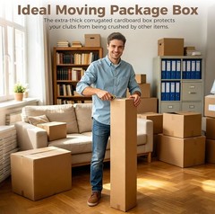 10 Pcs 4 X 4 X 48 Inch Golf Club Shipping Boxes 4L X 4W X 48H Tall Corrugated Bo