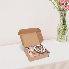 7x5x2 Inch Shipping Boxes, Set of 6, Brown, Corrugated Cardboard