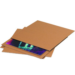 Corrugated Cardboard Layer Pads, 5 7/8″ X 5 7/8″, Kraft (Pack of 100)