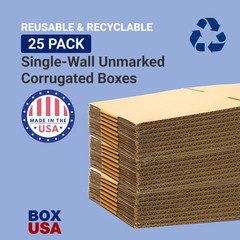 Box Usa Usa 15 X 15 X 4 Corrugated Cardboard Boxes Flat 15L X 15W X 4H Pack Of