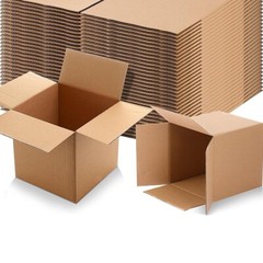 [20-Pack Bulk] 10x10x10 Inch Heavy-Duty Corrugated Boxes｜Commercial-Grade