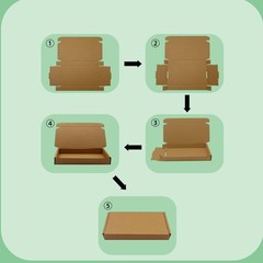 ​​​5x4x1 inch Small Boxes 50 Pack, Brown Kraft Corrugated Cardboard Mailer Bo…