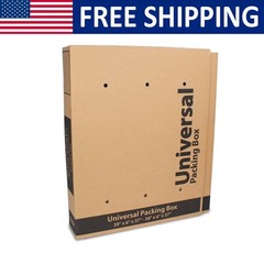 Universal Packing Box Bubble Roll & 4 Foam Corners Included Fits Up To 55″ TVs
