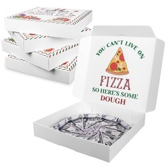 5 PCS 10×10 Inch Christmas Money Box Cash Pizza Gift Shaped Surprise Holder