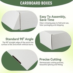 Elegant 7x5x2 Shipping Box Set of 3 – Eco-Friendly Corrugated Cardboard