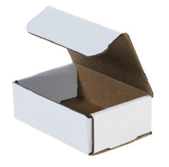 25 Pack 6x4x2 White Corrugated Shipping Mailer Packing Box Boxes 6″ x 4″ x 2″