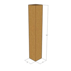 10 6x6x36 Kraft Brown Corrugated Shipping Boxes 32 ECT Single-Wall New
