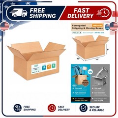 Medium Moving Shipping Boxes 14 x 10 x 6 in 5 Pack IDL Packaging