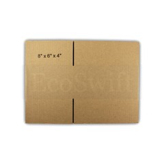 50 8x6x4 EcoSwift Cardboard Packing Moving Shipping Boxes Corrugated Box Cartons
