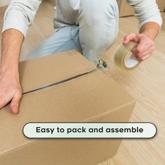16″x12″x8″ Brown/Kraft Corrugated Cardboard Shipping Boxes 25-Pack Mailing